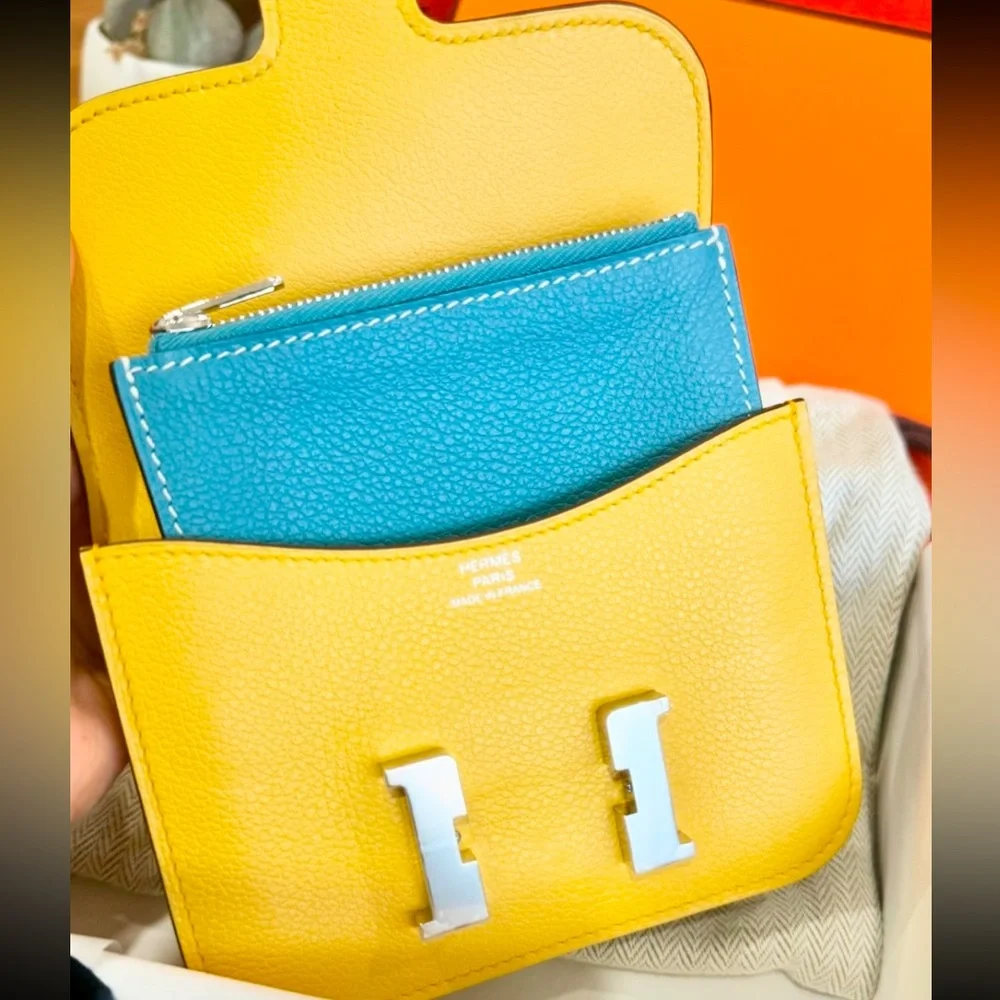 💛𝐇𝐄𝐑𝐌𝐄𝐒 Constance slim leather wallet - Picture 2 of 2